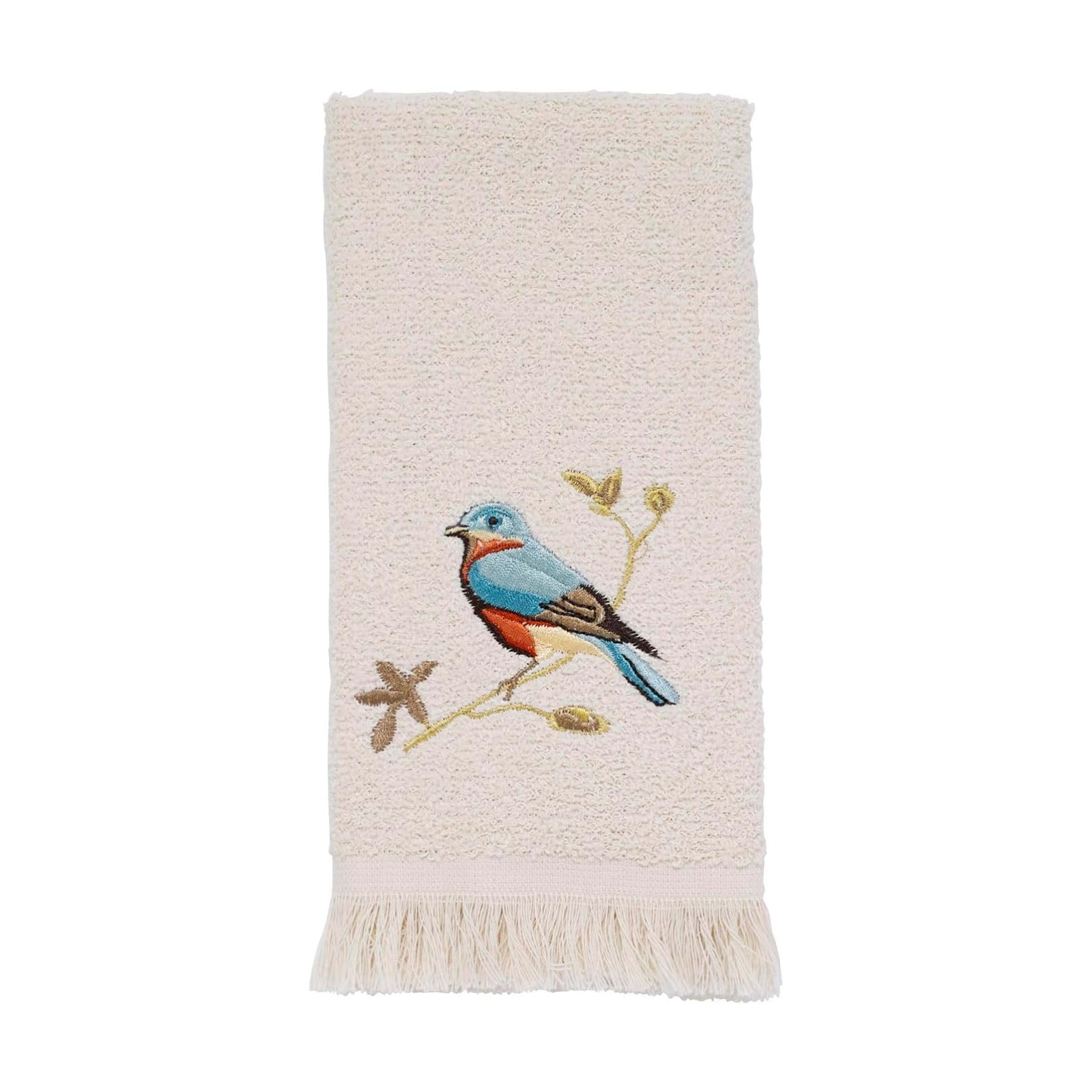 Avanti Linens - Fingertip Towel, Soft & Absorbent, Nature Isnpired Bathroom Decor (Gilded Birds Collection) | 100%