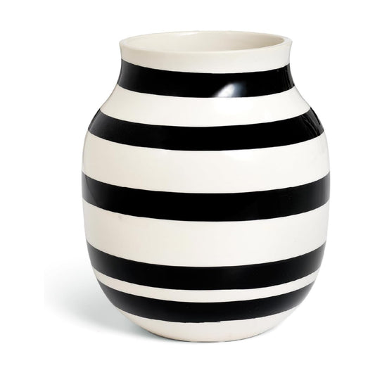 Kahler Omaggio Vase / H20 Cm / Black / 7.9 Inch