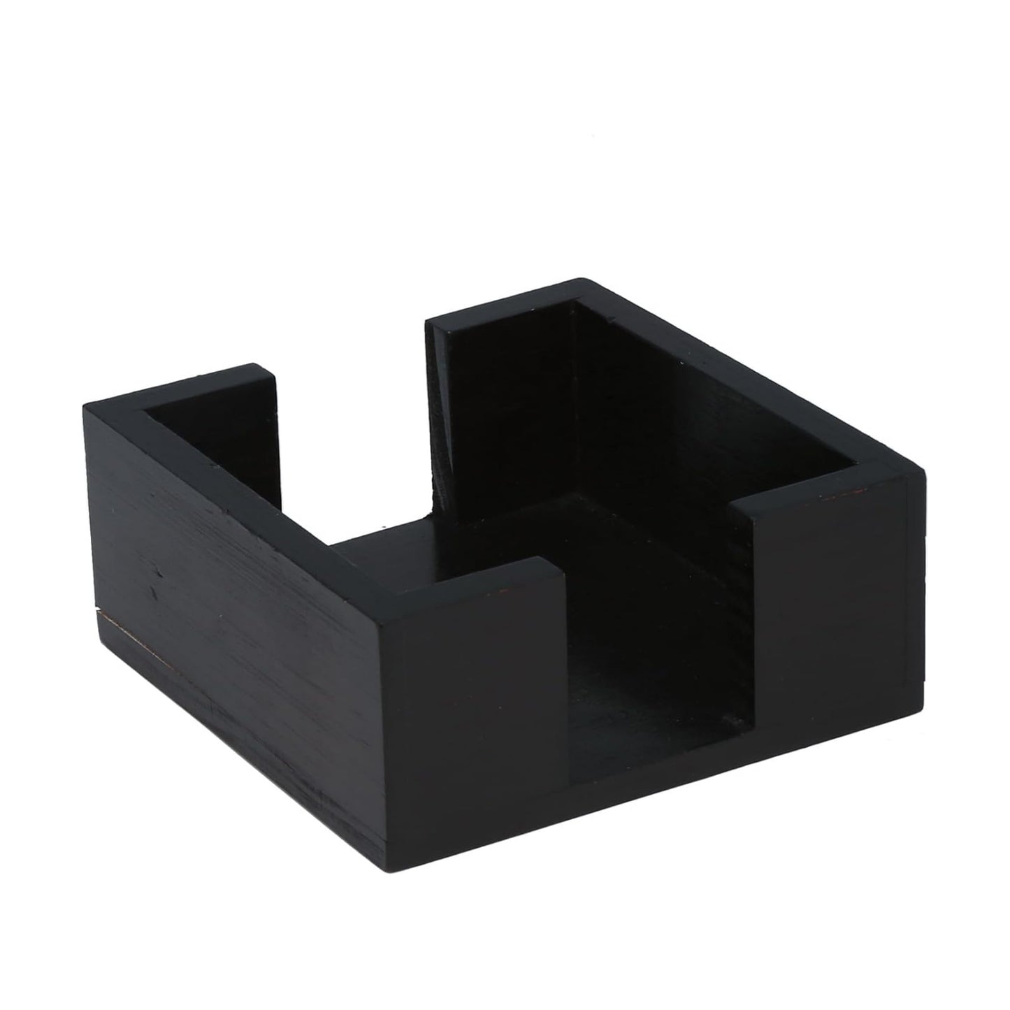 Wooden Coaster Holder / Black
