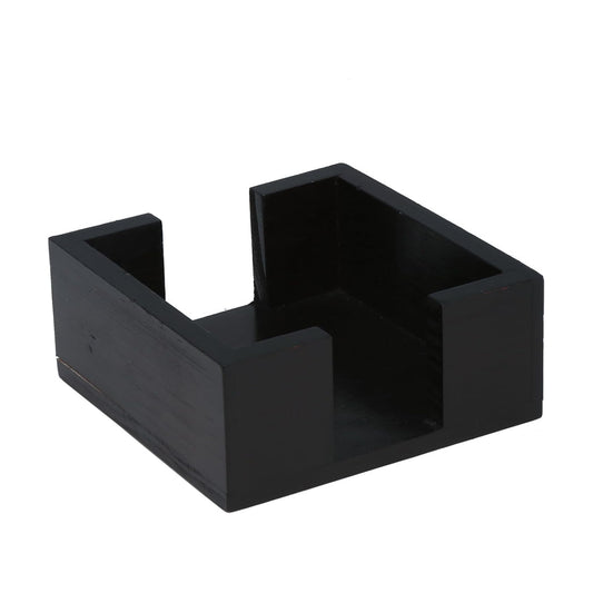Wooden Coaster Holder / Black