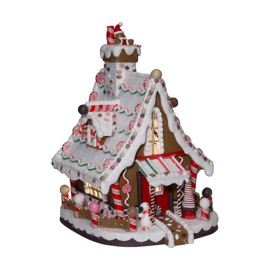 Kurt Adler 12-Inch Lighted Christmas Gingerbread House