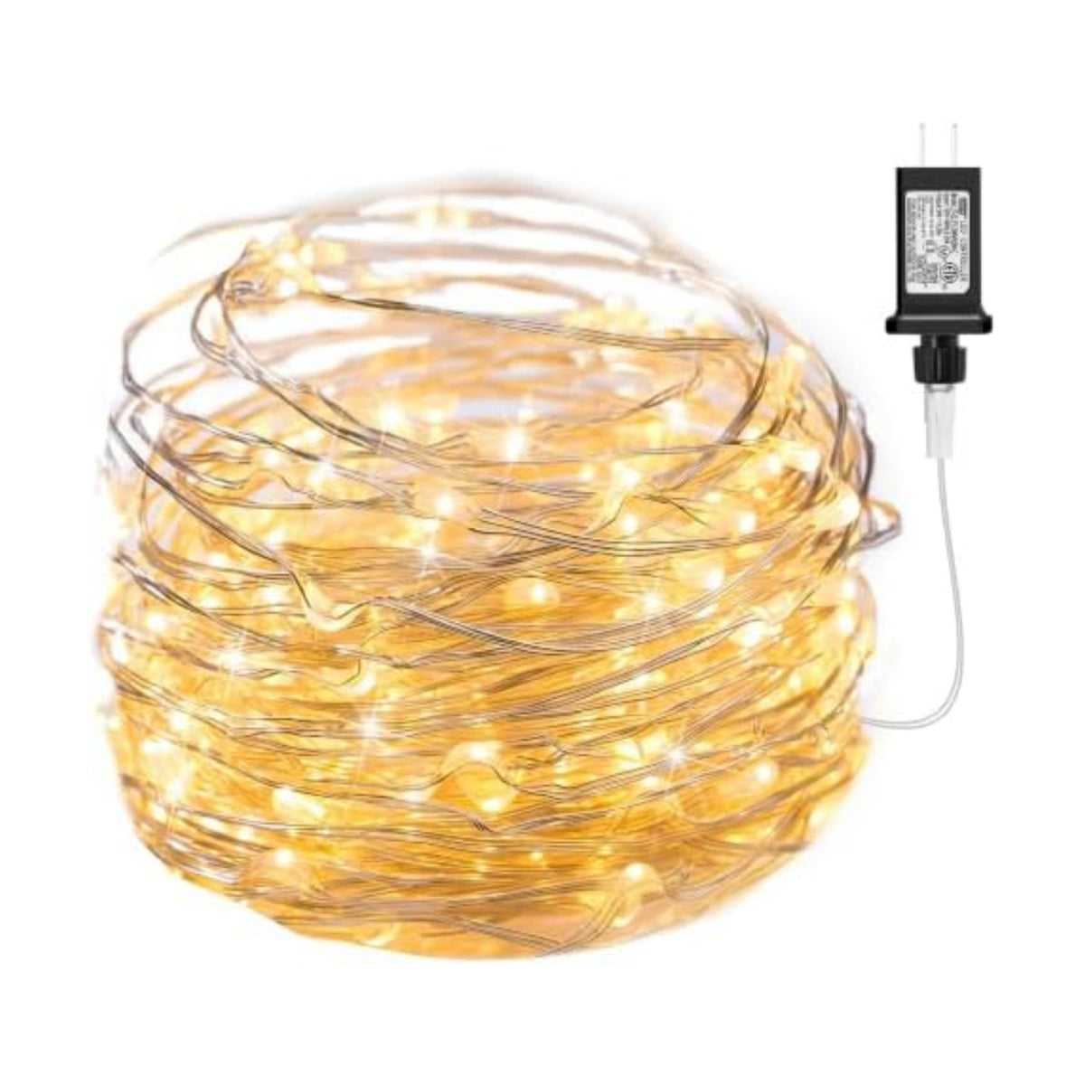 Minetom Fairy Lights Plug in, 33Ft 100LEDs String Lights for Bedroom