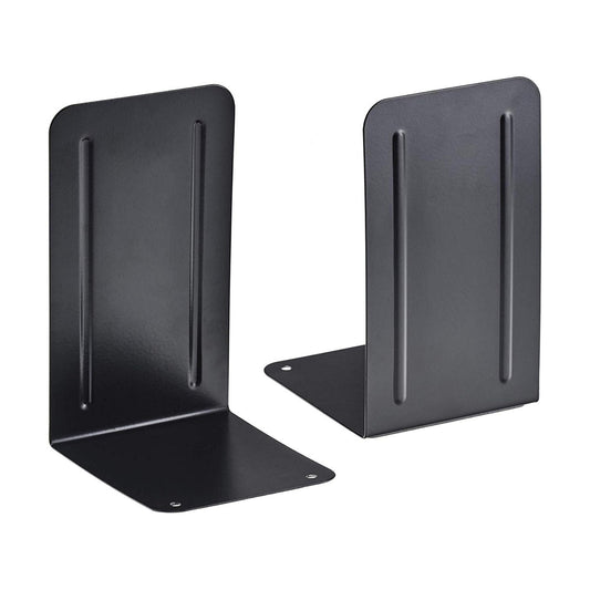 Steel Metal Book Ends Storage / Black