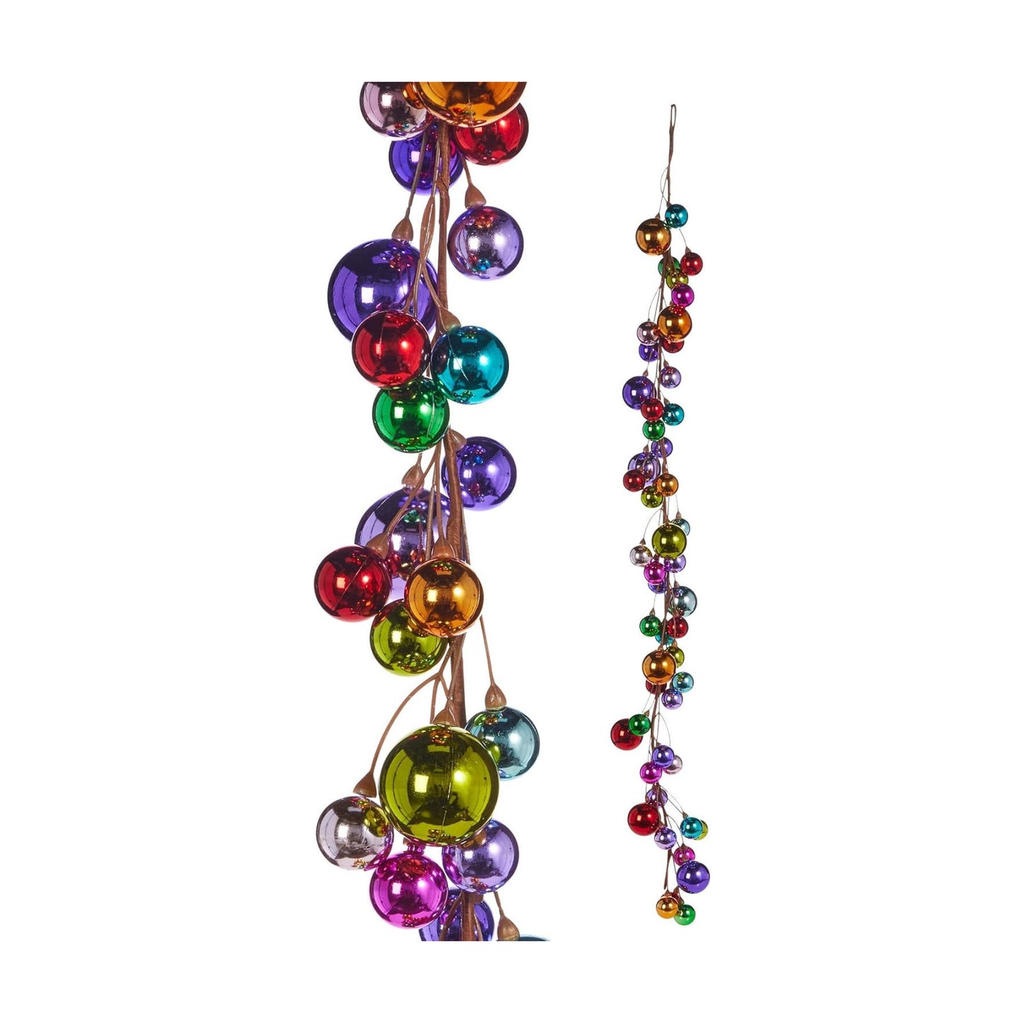 RAZ Imports - 4 Foot Multicolored Ball Christmas Garland