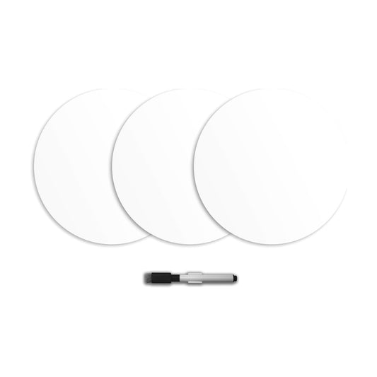 Wall Pops WPE0975 Ghost Dry Erase Dot Decals / White