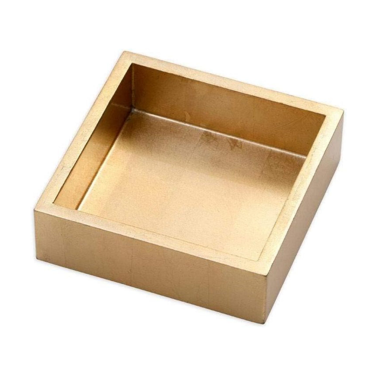 Lacquer Napkin Holder / Cocktail / Gold / 5 x 5