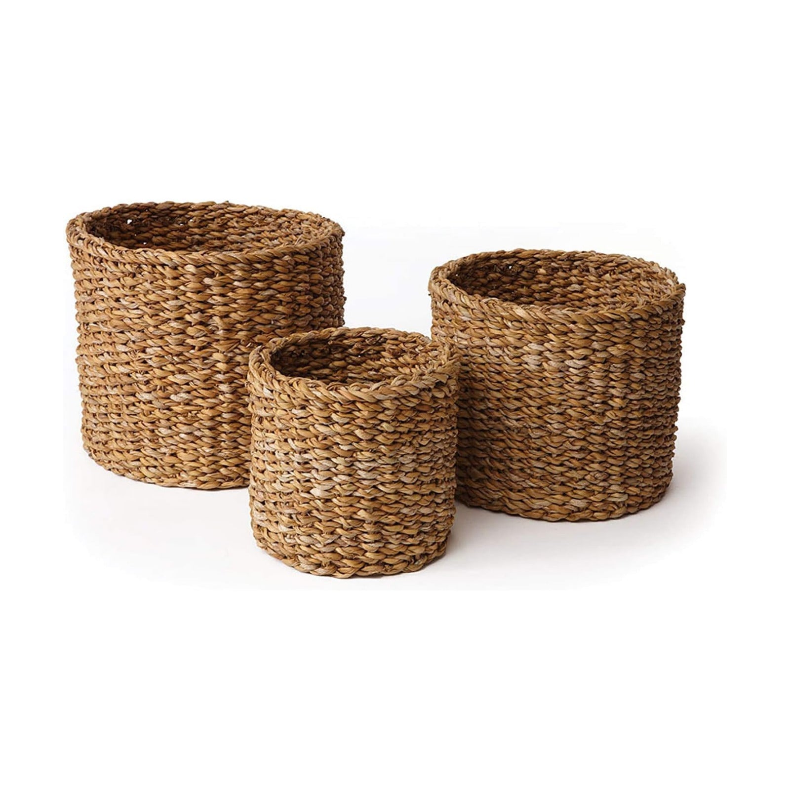 Seagrass Small Round Baskets / Set of 3