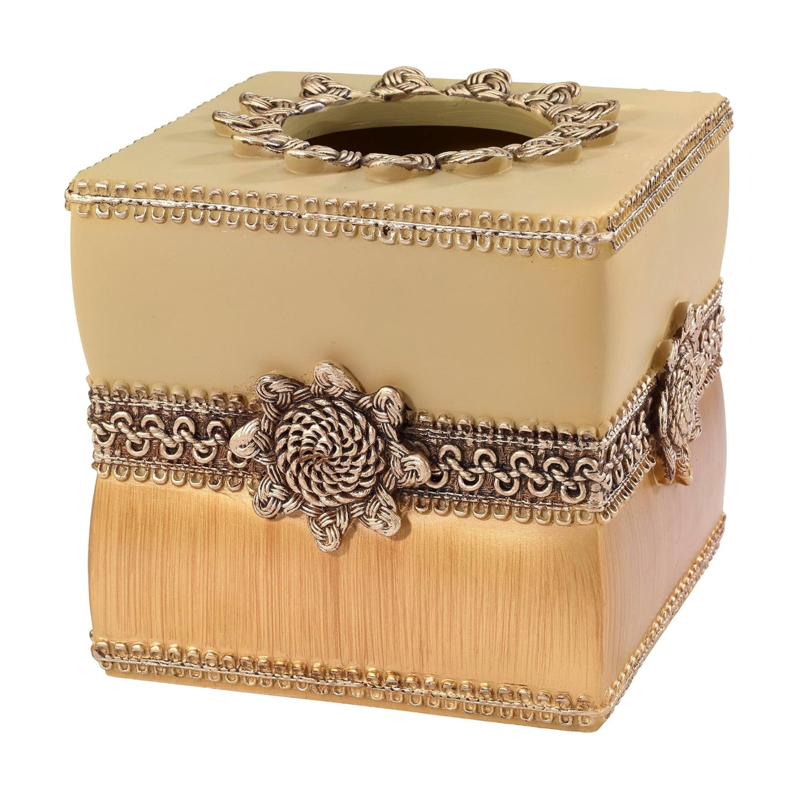 Elegant Bathroom Decor / Multicolor / Tissue Box Cover