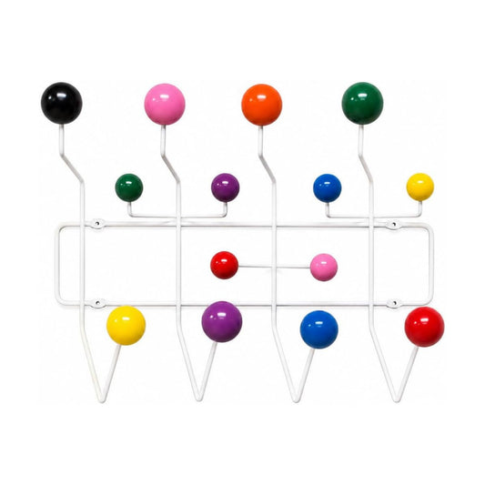 Mid Century Modern Bubble Wall Mounted Coat Rack, Multi Color
