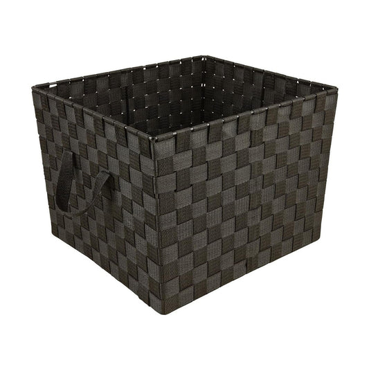 Decorative Storage Basket / Large Woven Strap Tote