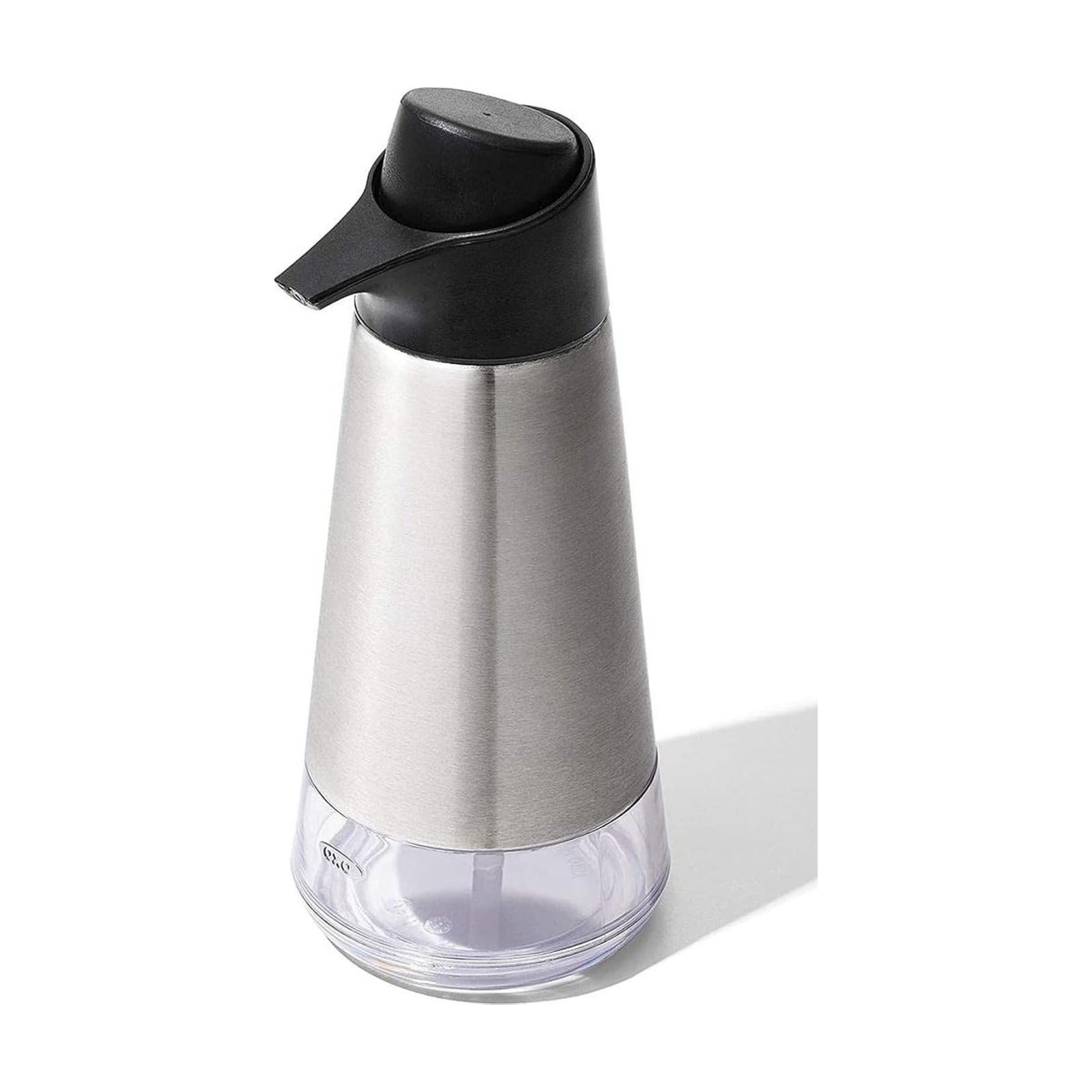 OXO Good Grips Stainless Steel Easy Press Soap Dispenser | 15 oz Capacity, One-Handed Press, Fingerprint-Resistant