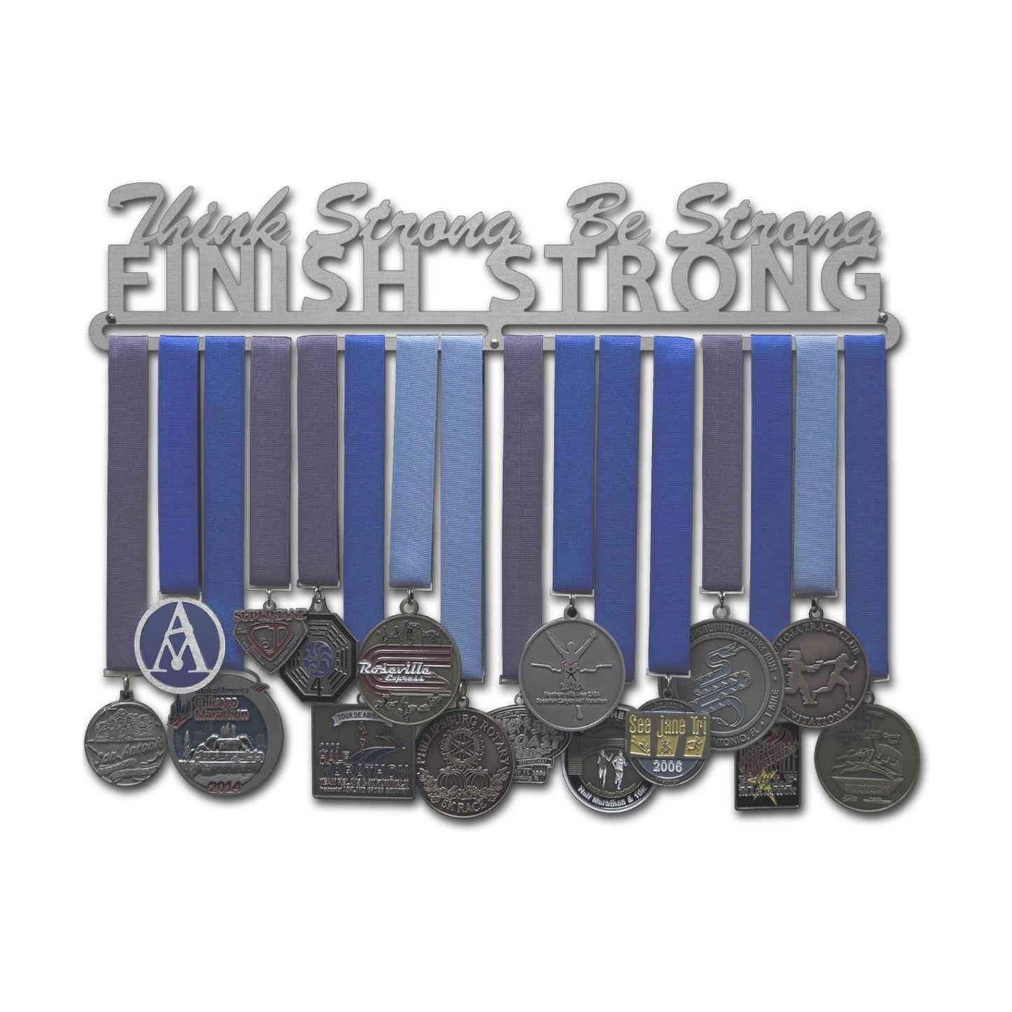 Allied Medal Hangers - Think Strong, Be Strong, Finish Strong - Multiple Variations Offered - Medal Award Holder