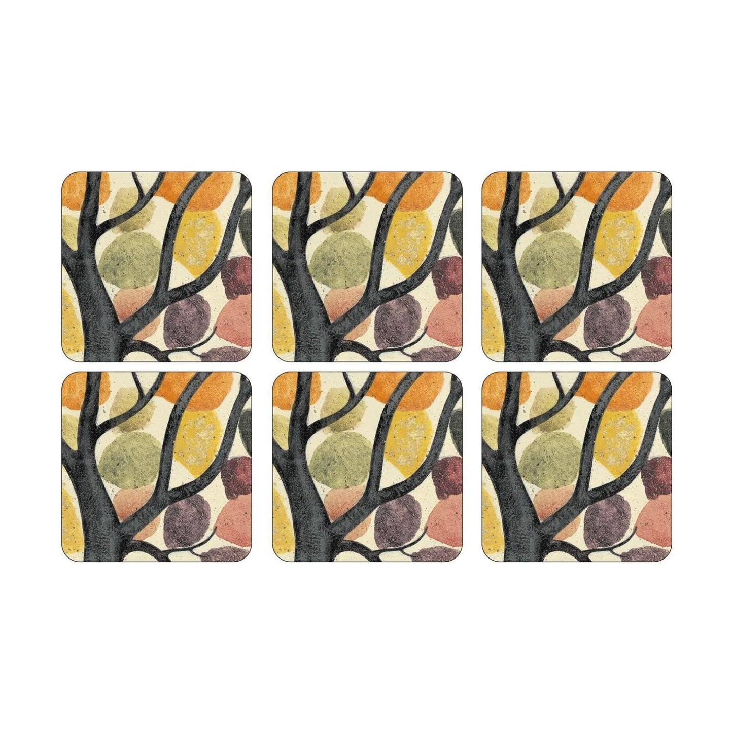 Coasters / Multicolor / Dancing Branches