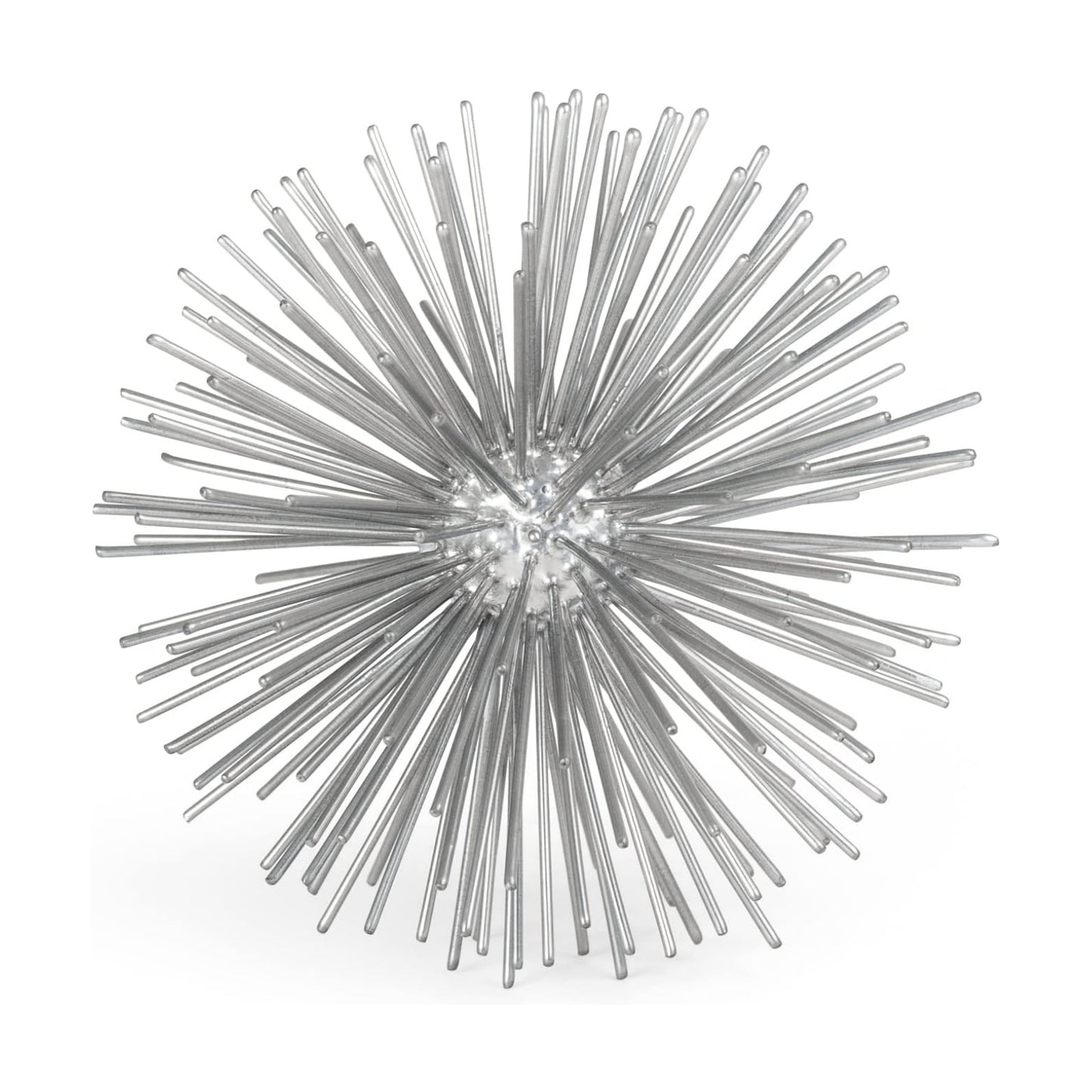 Mid Century Modern Metal Starburst / Silver / Small
