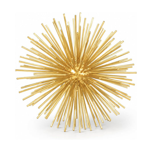 Adds sculptural texture to shelves / Gold / Small / 4 Inch