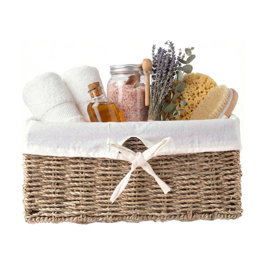 Wicker Basket / Wicker Basket for Gifts / White