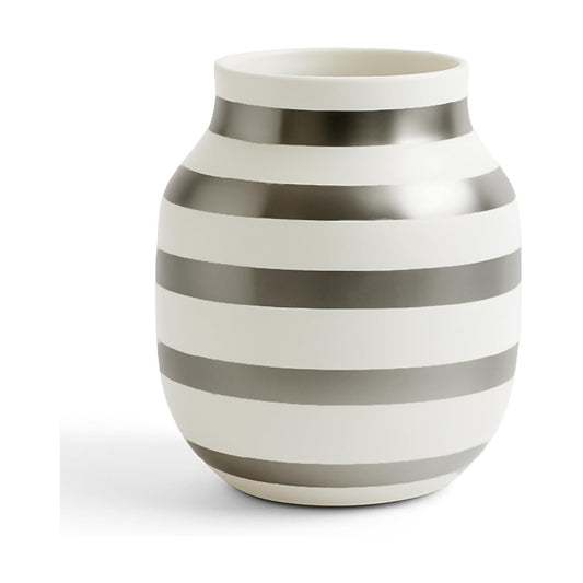 Kahler Omaggio Vase / 20cm / Silver / 7.9 Inch