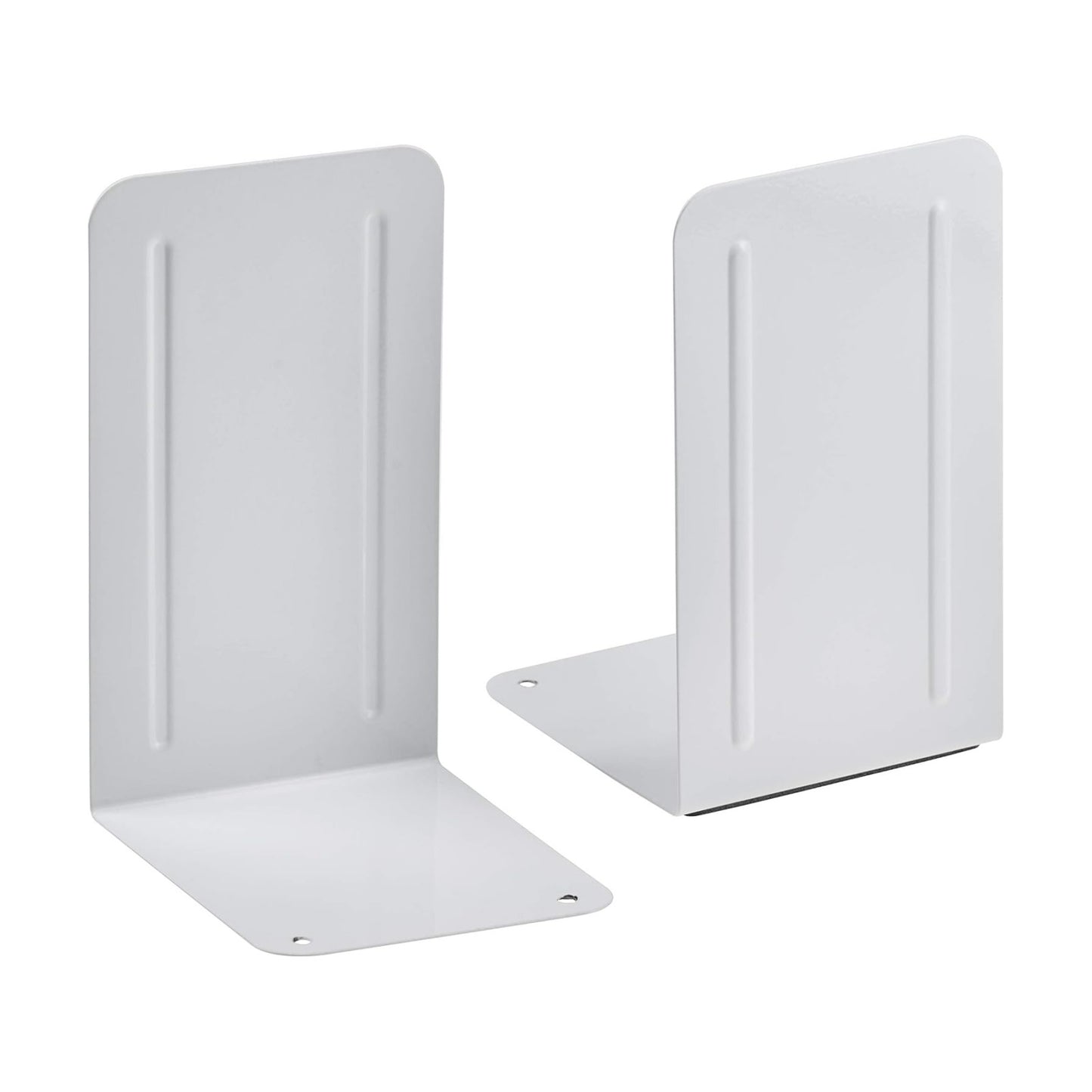 Steel Metal Book Ends Storage / 10 Cm x 11,5 Cm x 17,5 Cm / White