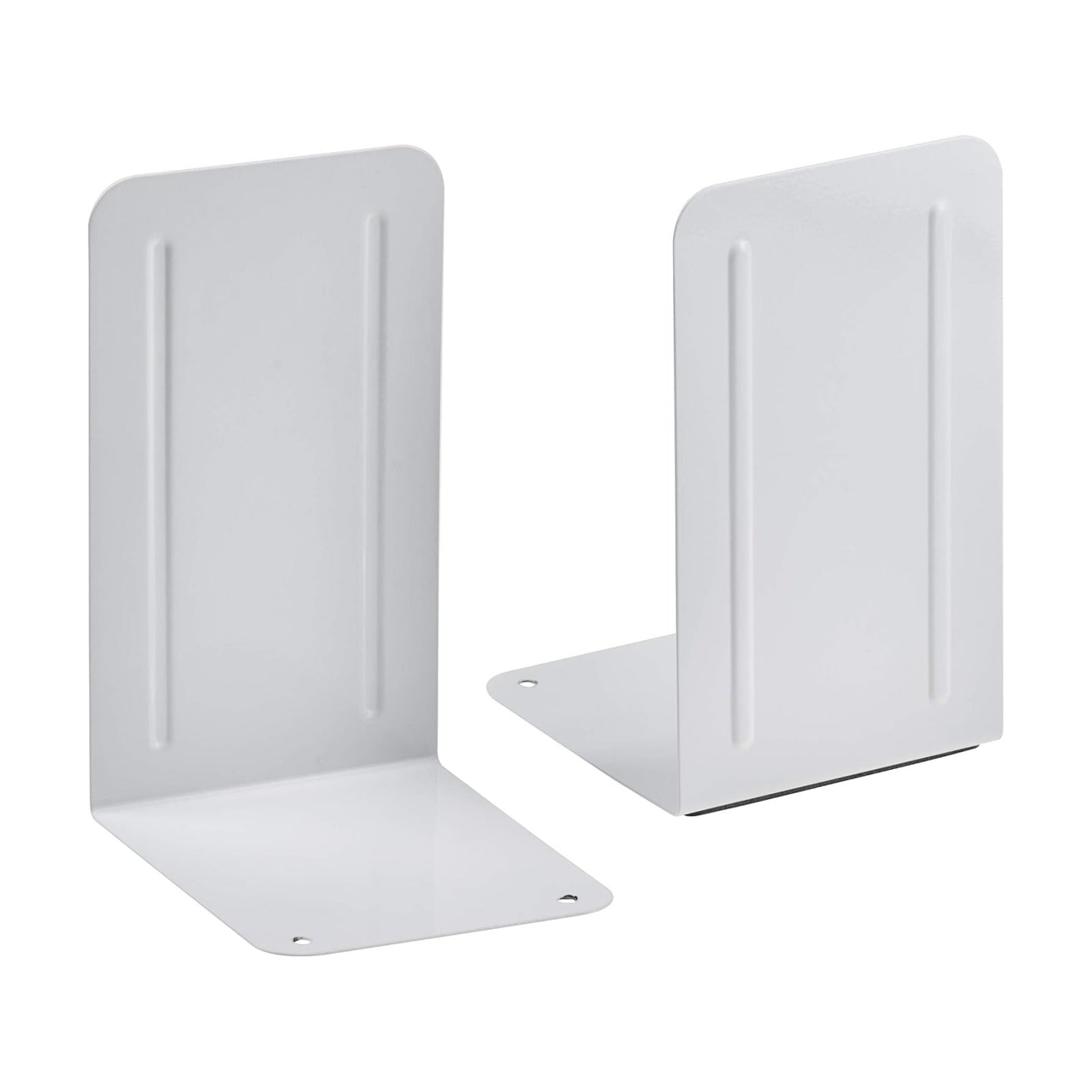 Steel Metal Book Ends Storage / 10 Cm x 11,5 Cm x 17,5 Cm / White
