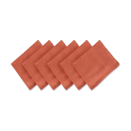 DII Variegated Tabletop Collection, Napkin Set, 20x20, Spice, 6 Piece