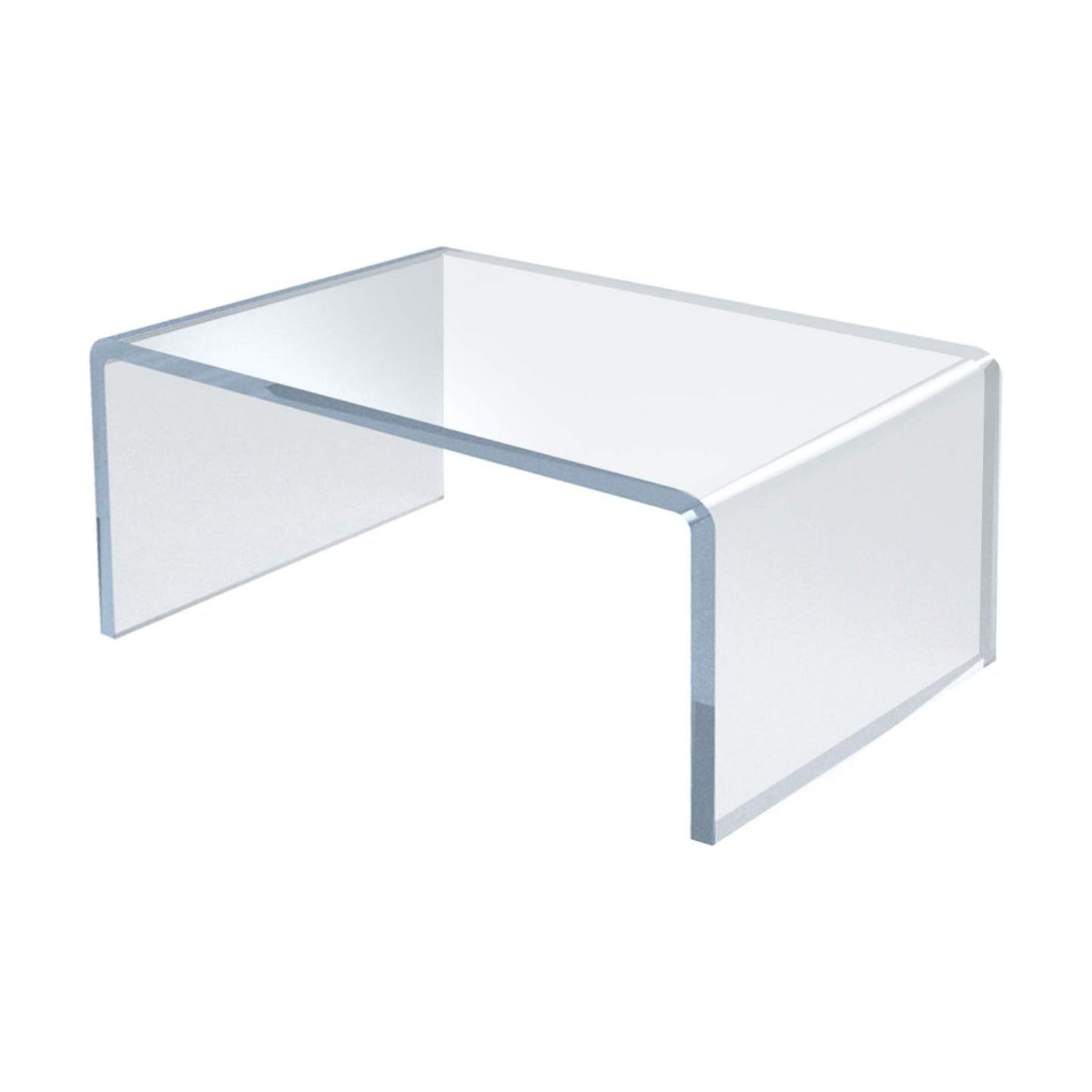 515334 4" W x 6" D x 3" H Acrylic Riser / 4 x 6 / Clear / Set of 4