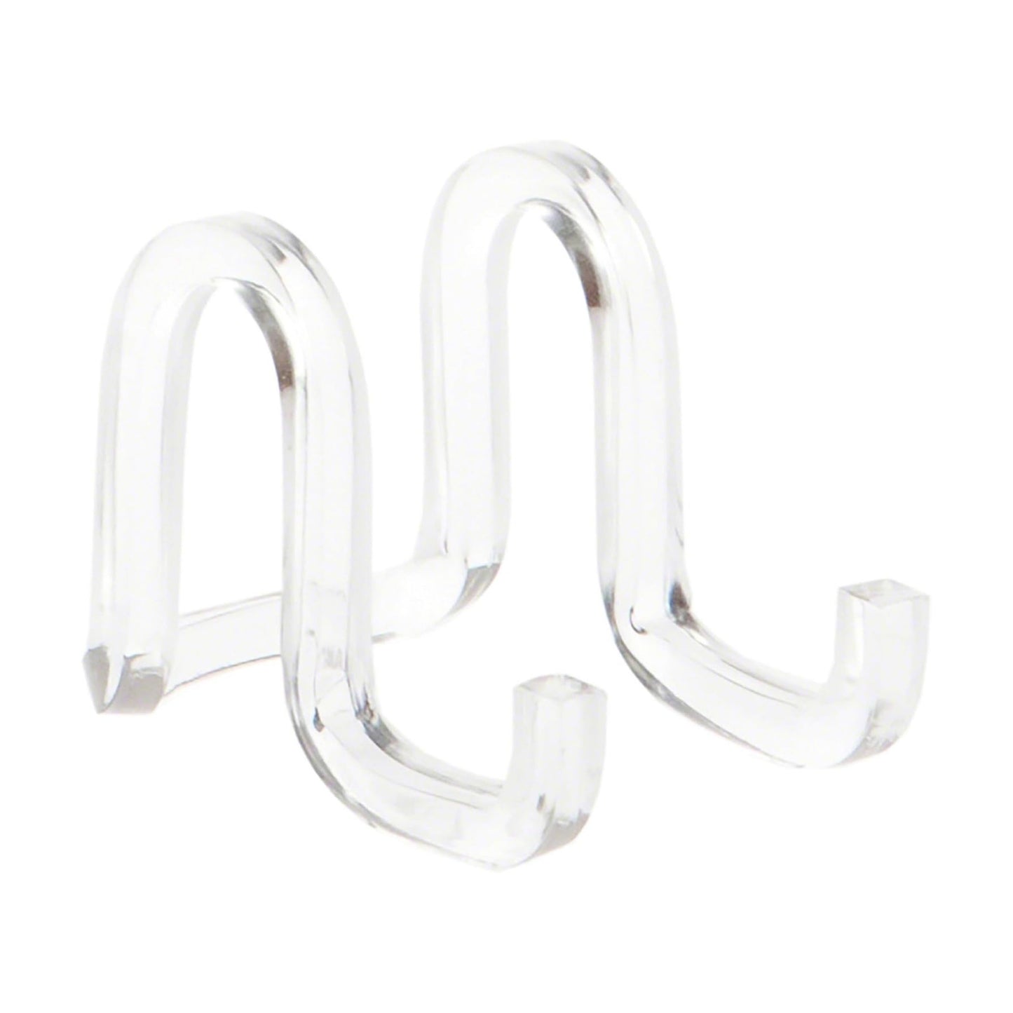 Acrylic Ribbon-Style Display Easel / 1.875 x 1.75 x 2.625 / Clear