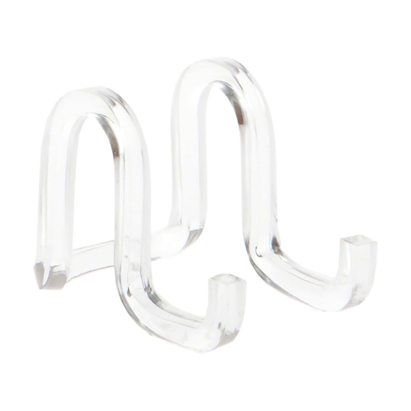 Acrylic Ribbon-Style Display Easel / 1.875 x 1.75 x 2.625 / Clear