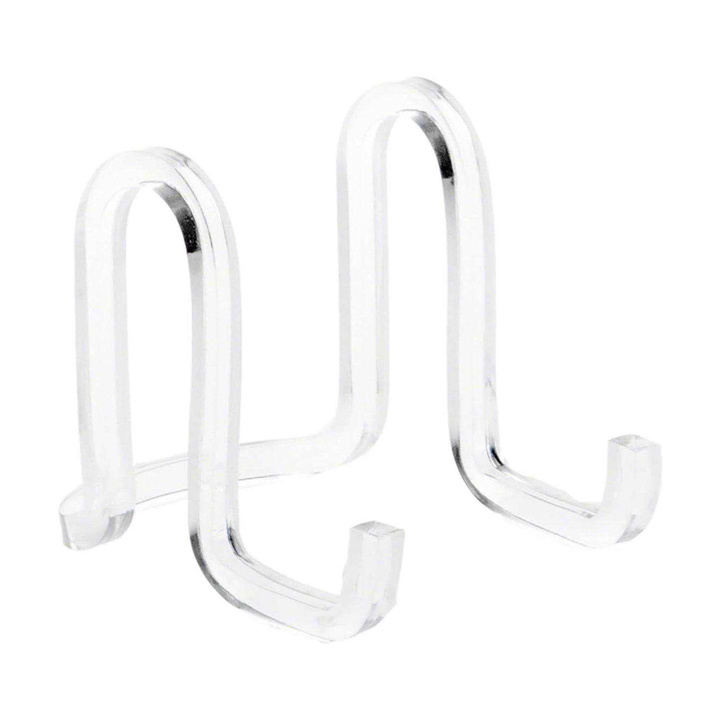 Acrylic Ribbon-Style Display Easel / 2.875 x 2.5 x 3.5 / Clear