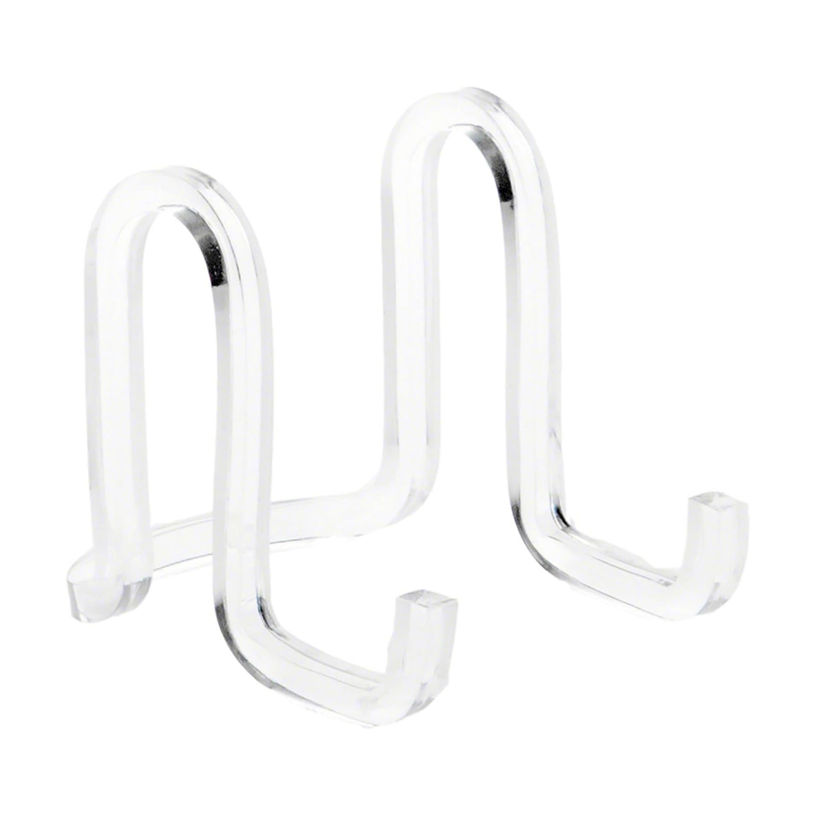 Acrylic Ribbon-Style Display Easel / 2.875 x 2.5 x 3.5 / Clear