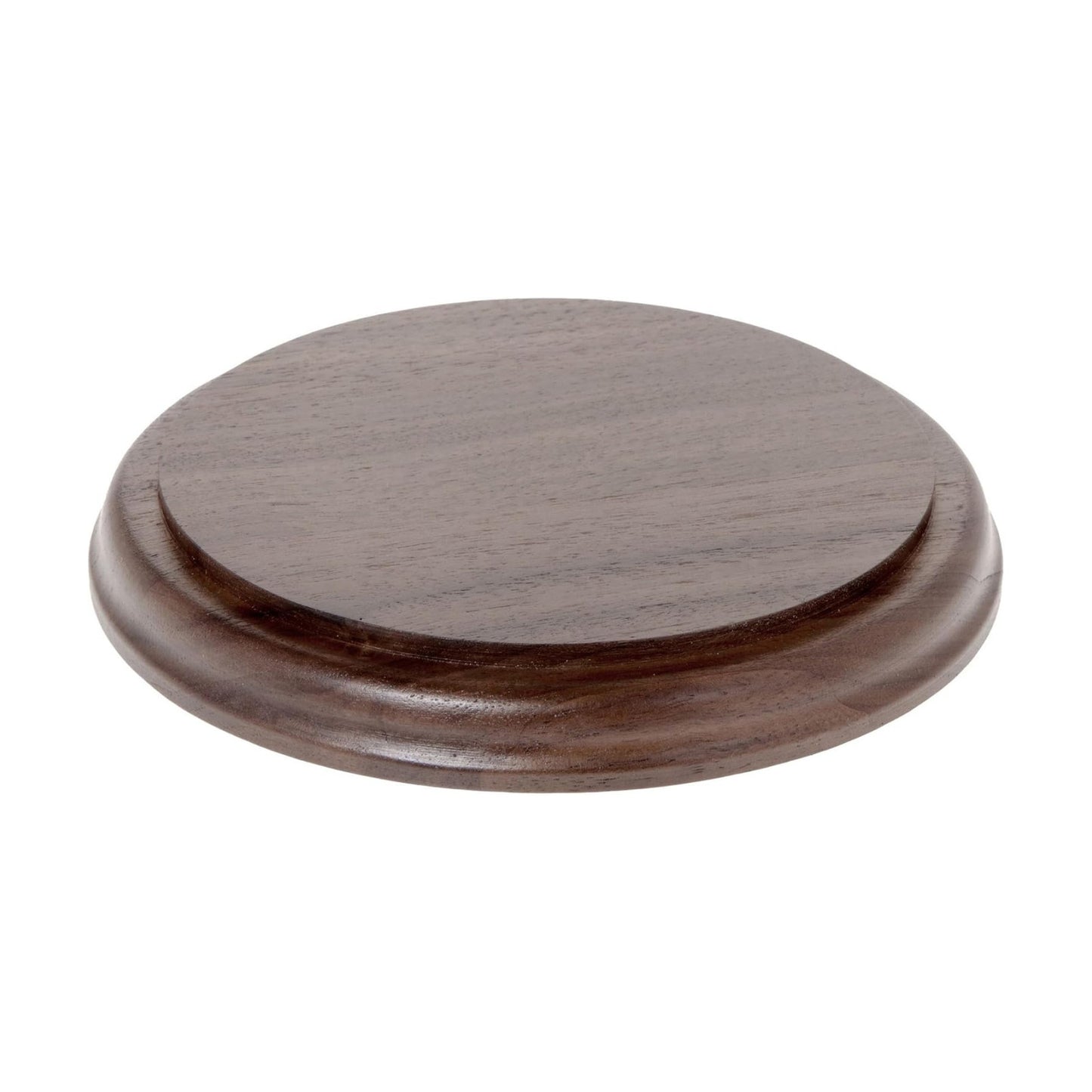 Solid Walnut Round Wood Display Base