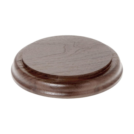 Solid Walnut Round Wood Display Base