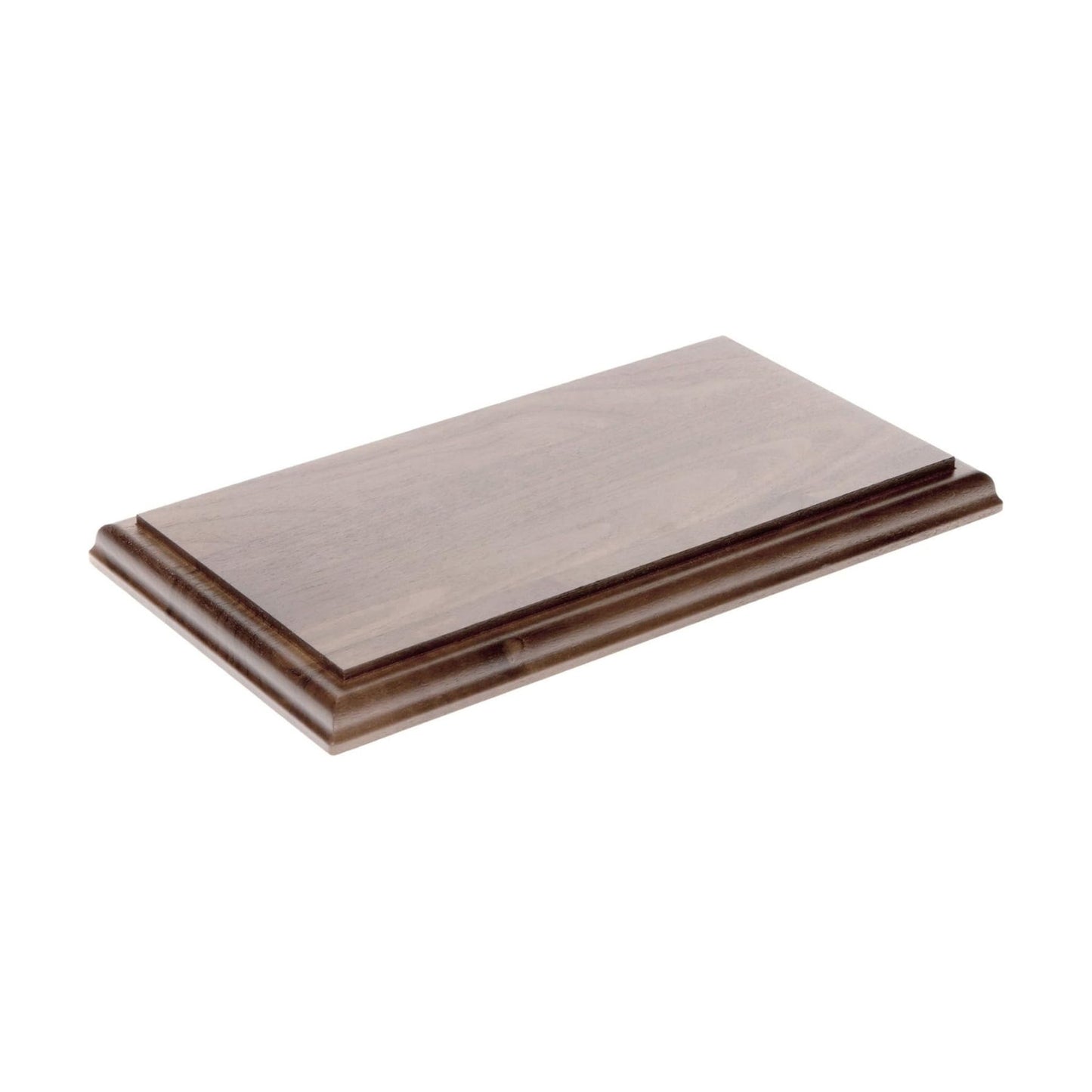 Solid Walnut Rectangular Wood Display Base / 9 x 3.5 x 0.75