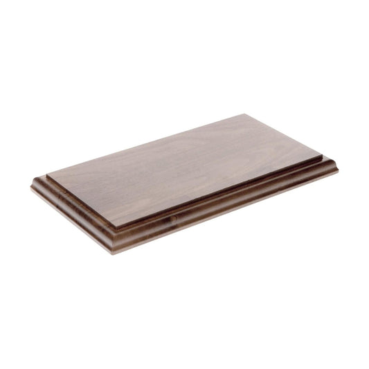 Solid Walnut Rectangular Wood Display Base / 9 x 3.5 x 0.75