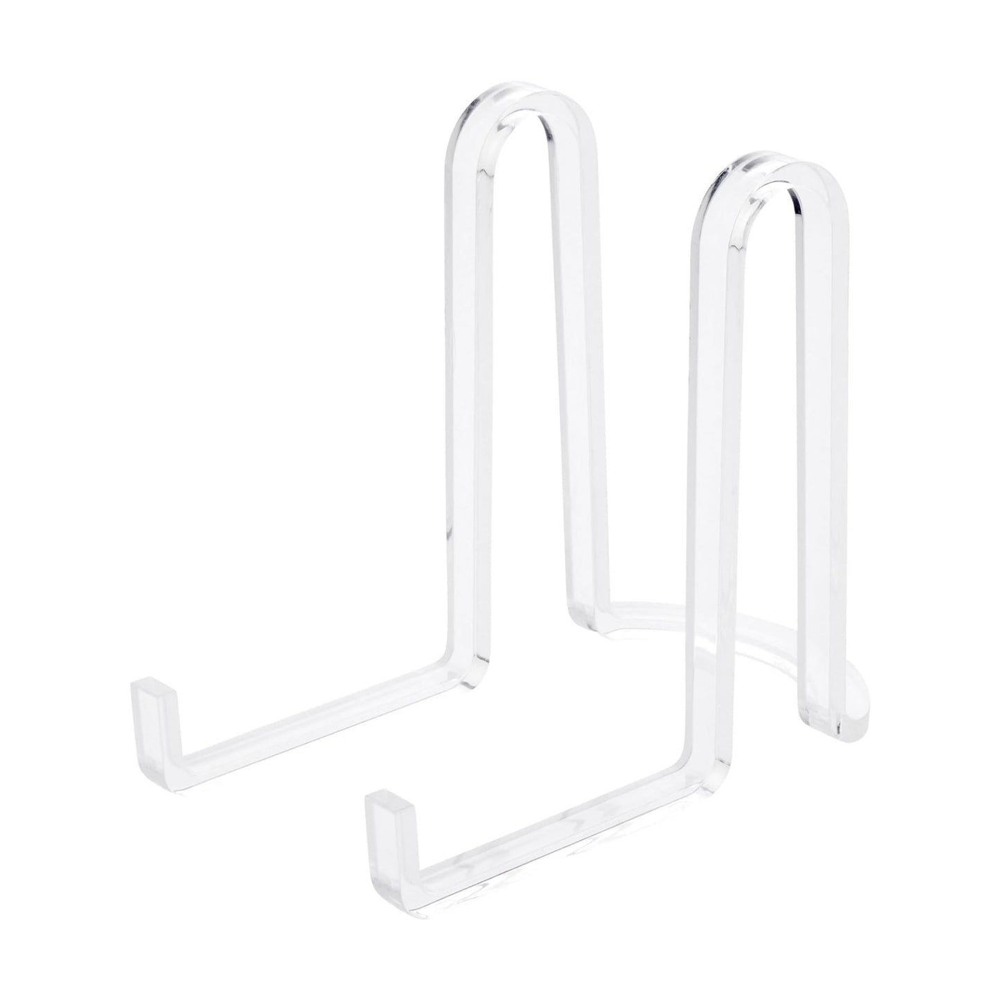 Acrylic Ribbon-Style Display Easel / 6.125 x 3.875 x 6.75 / Clear