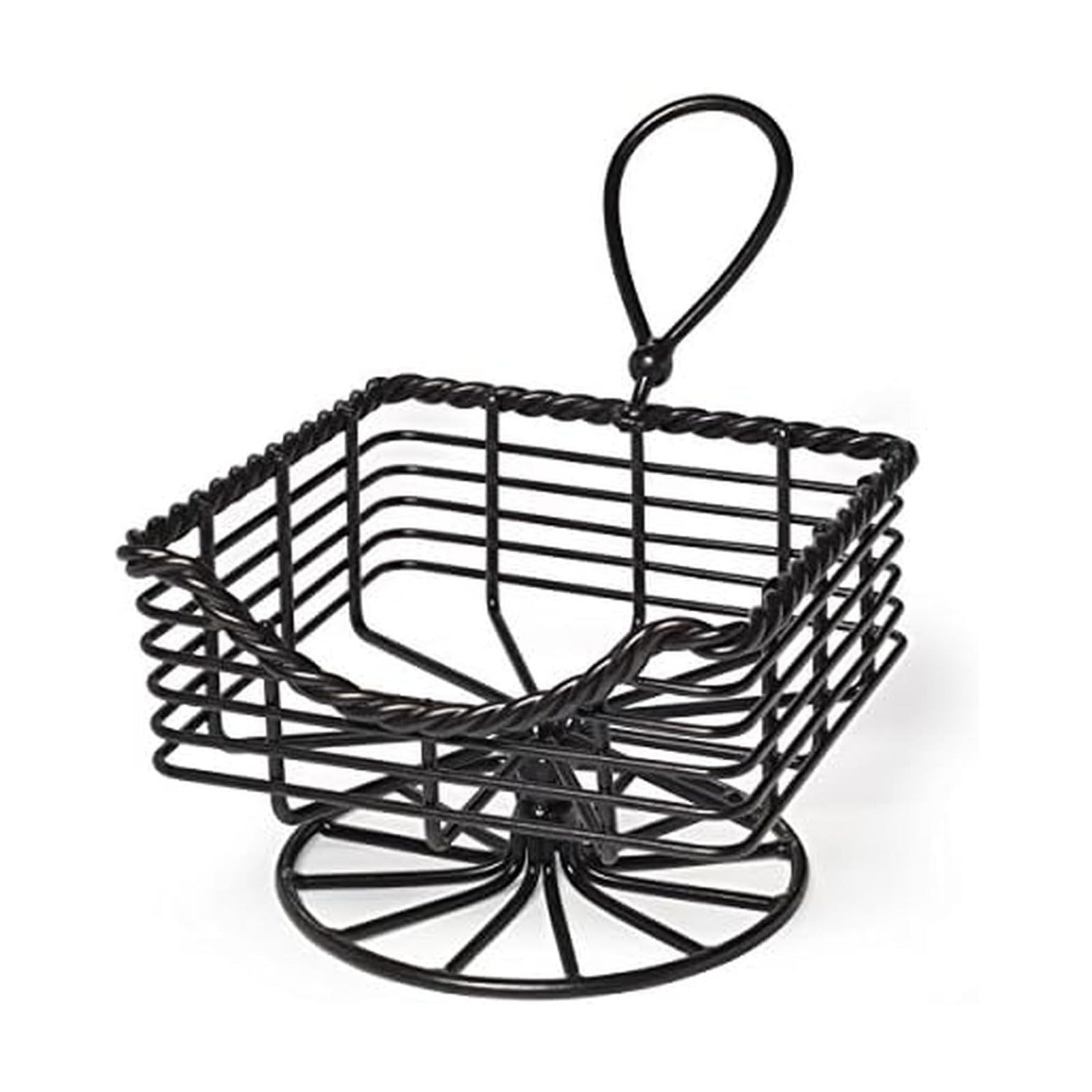 5153173 Rope Metal Napkin Basket / Black