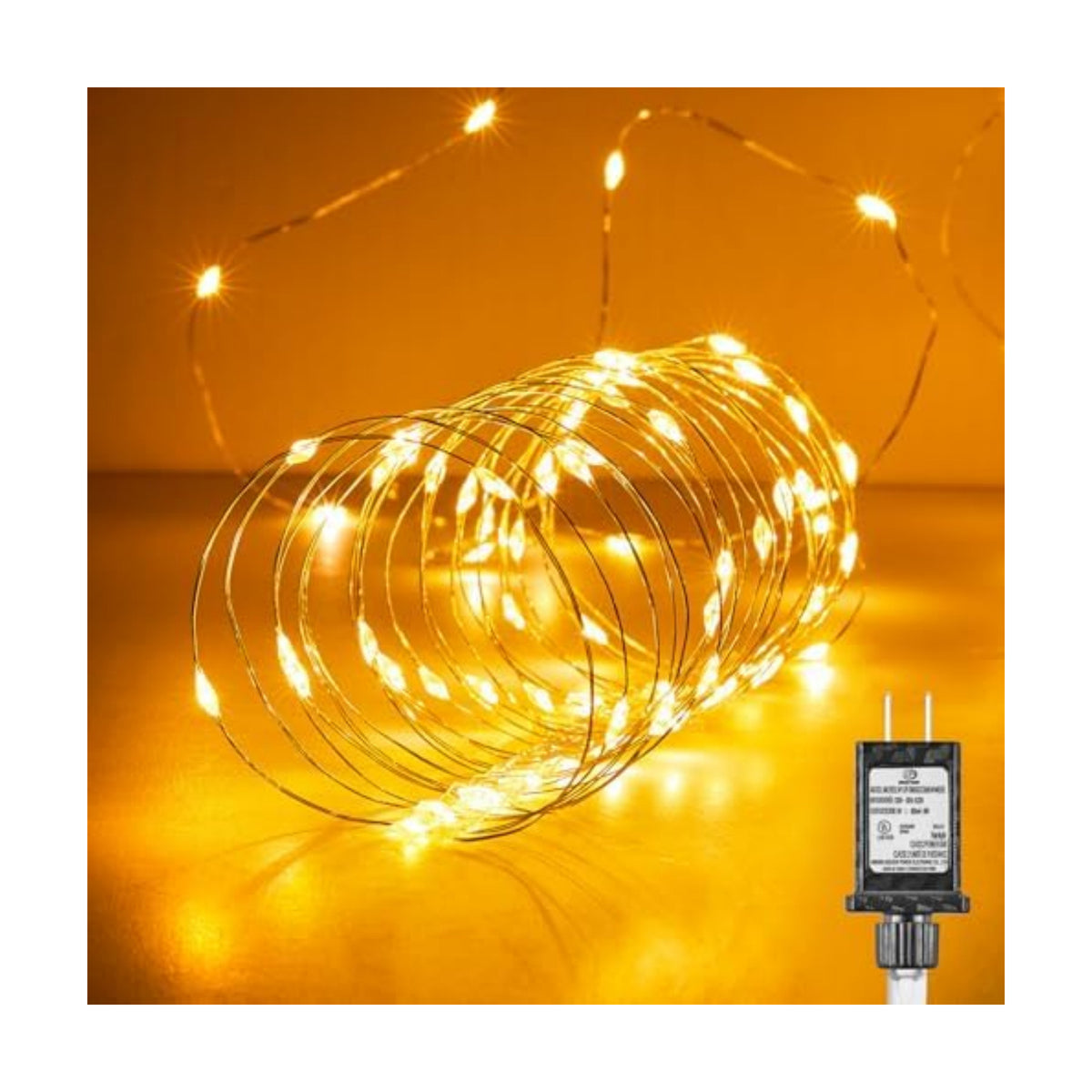 Minetom Fairy Lights Plug in, 100Ft 300LEDs String Lights for Bedroom