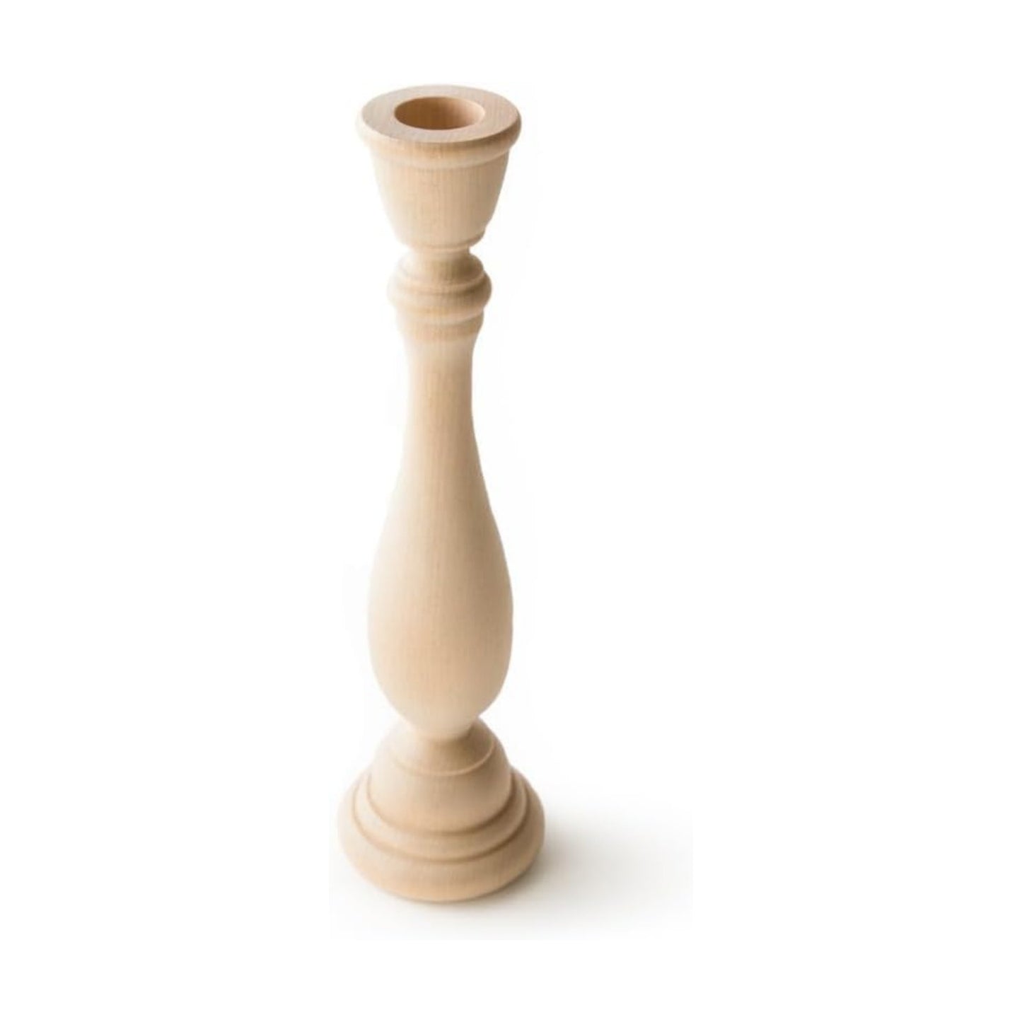 Unfinished Maple Wood Candle Sticks / 9 Inch / Set of 2