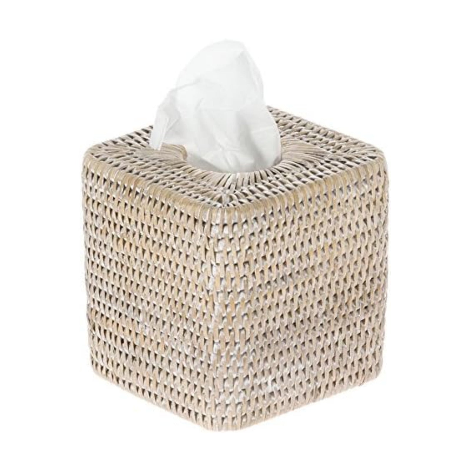 Tissue Box Cover-Home Decor Tissue Holder / White Wash