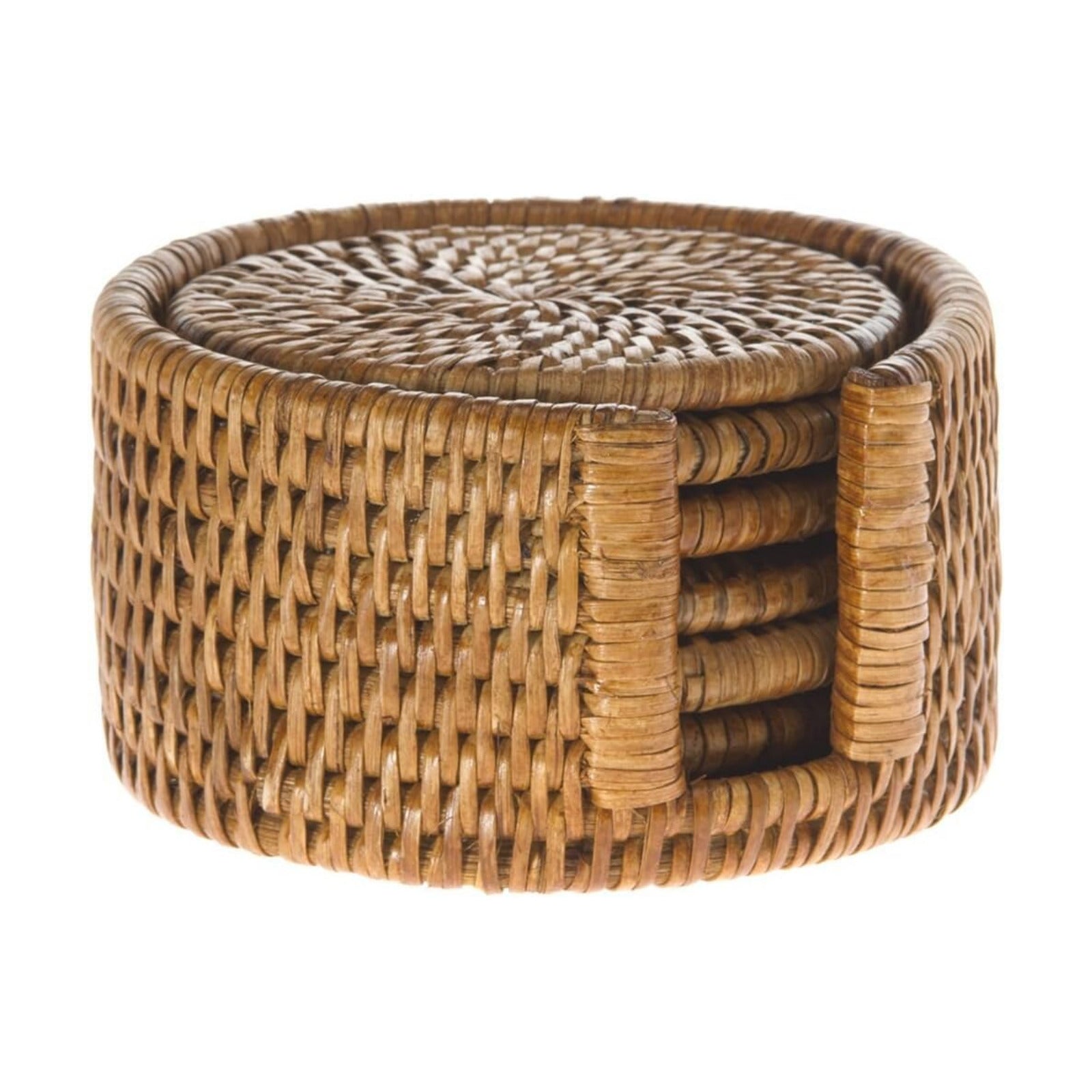 Holder / Woven & Boho Coasters / Honey Brown