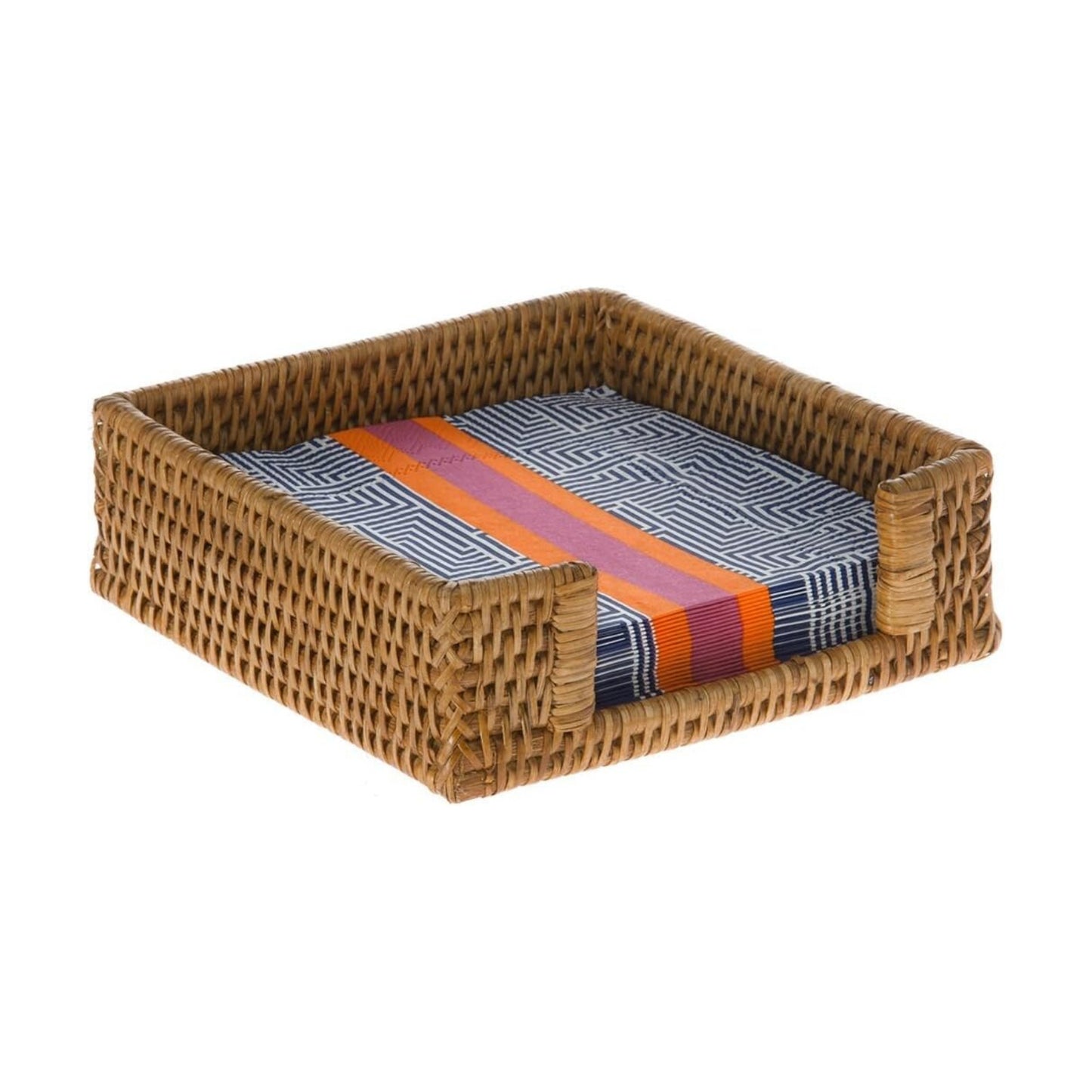 La Jolla Rattan Napkin Holder / Honey Brown