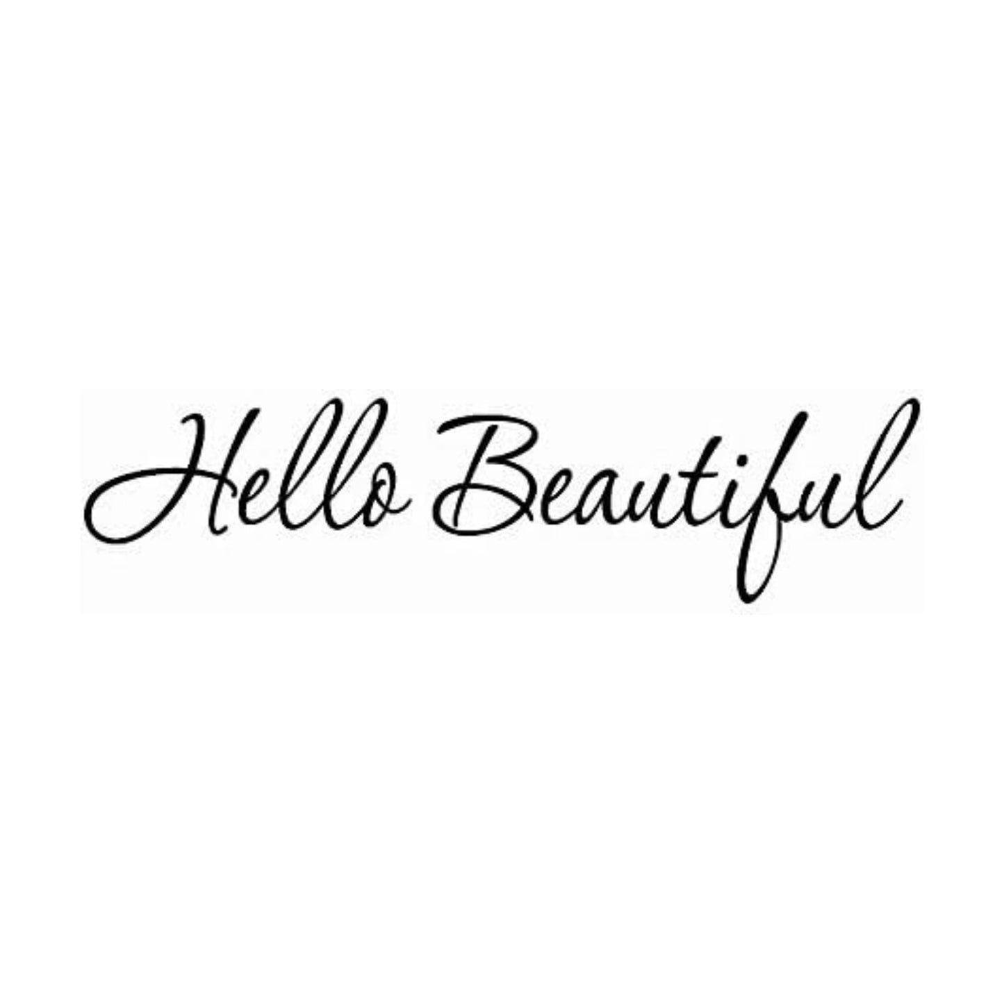 Hello Wall Decal Inspirational Quotes Mirror Stickers 1620