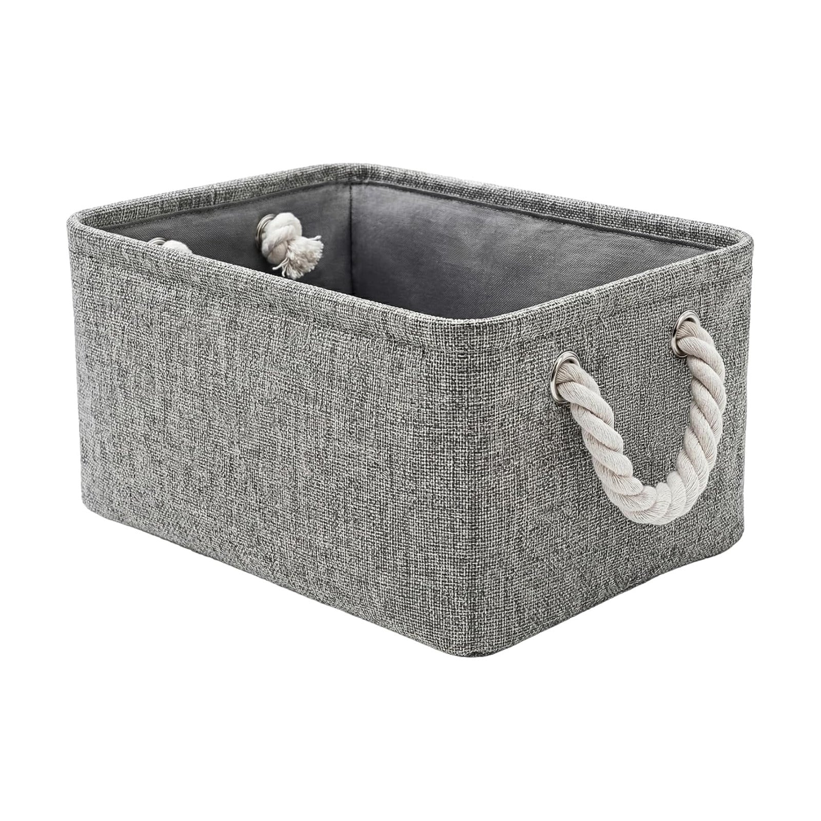 Storage Bins / Small Storage Baskets for Organizing / Grey / 9 x 5.2 / Small -11.8lx7. H