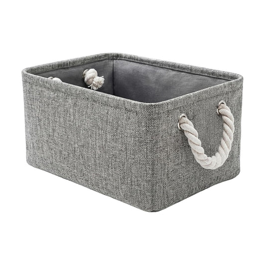 Storage Bins / Small Storage Baskets for Organizing / Grey / 9 x 5.2 / Small -11.8lx7. H