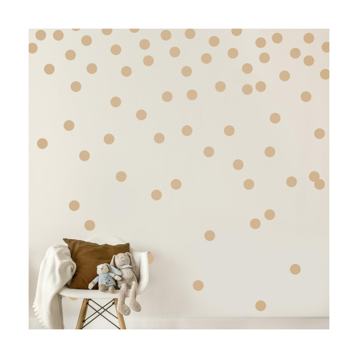 Light Wall Decal Dots / Brown