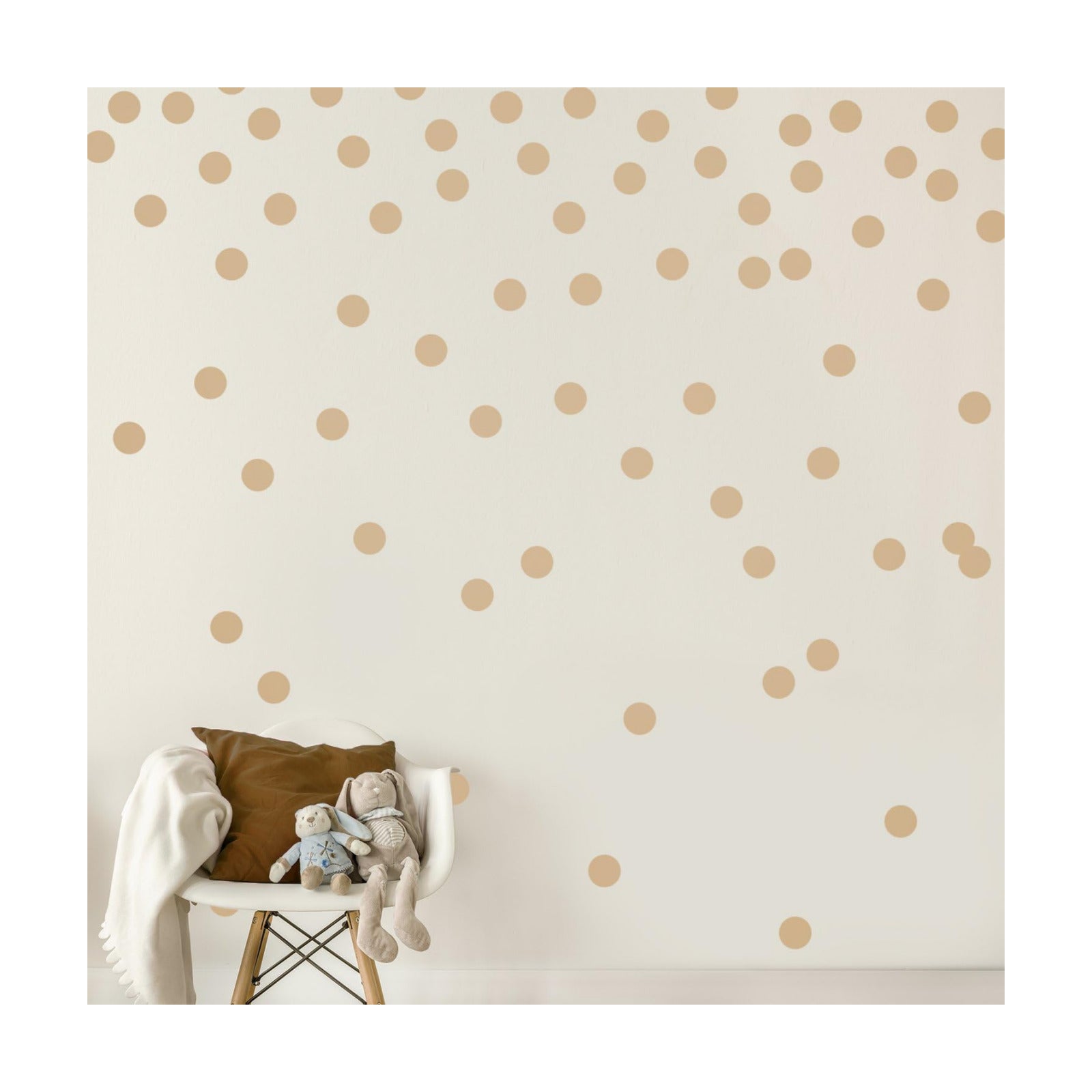 Light Wall Decal Dots / Brown
