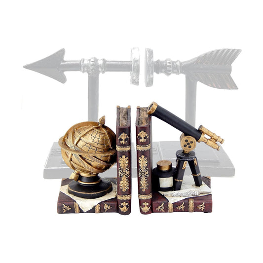 Decorative Bookends Astronomy Vintage Retro Tellurion Galileo Sky Telescope Globe Armillary / Multy