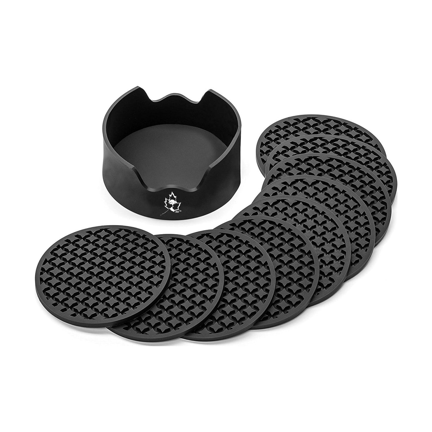 Holder / Dining Table Decor / 4-inch / Black / Set of 9