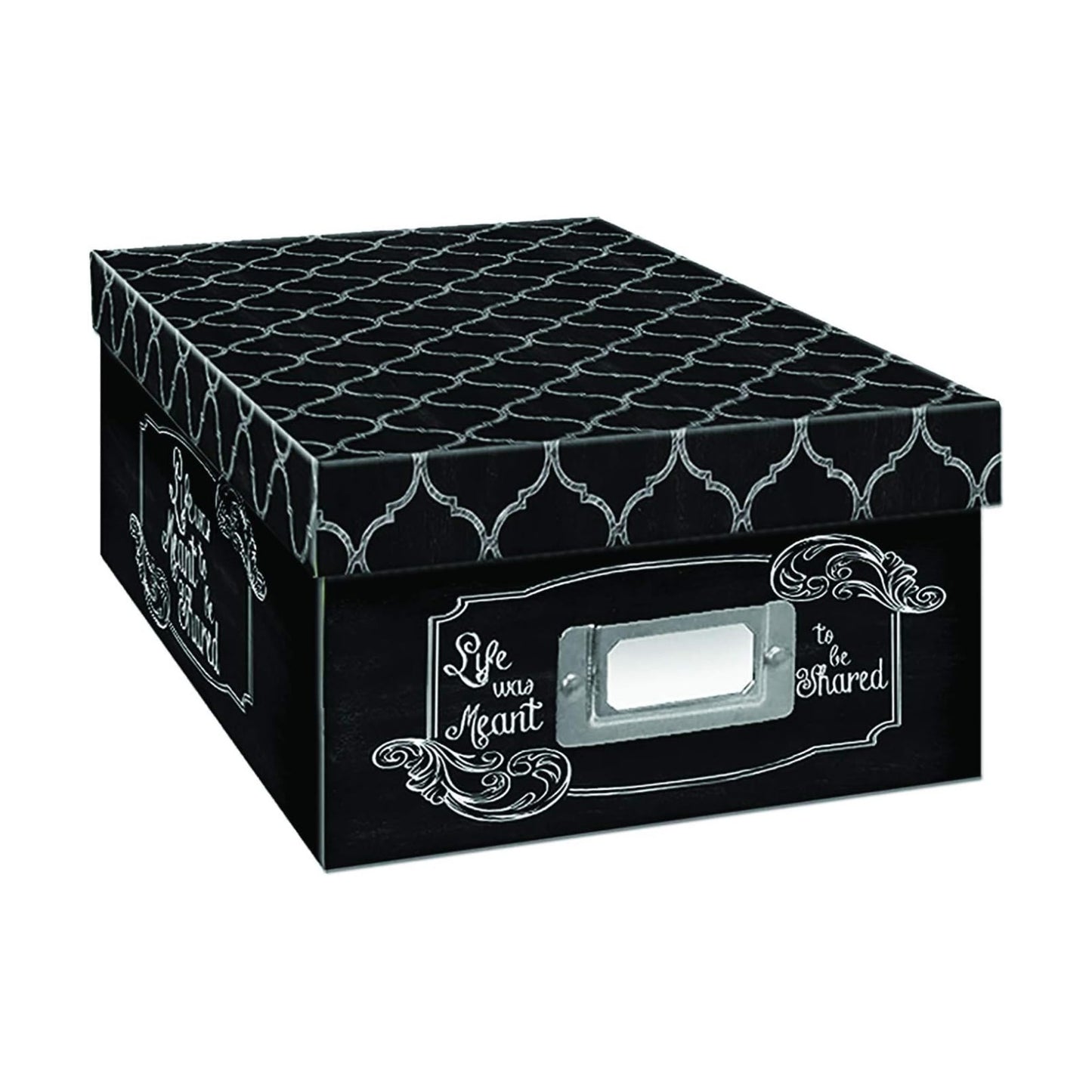 Photo Storage Box / Chalkboad Shared Design / Black