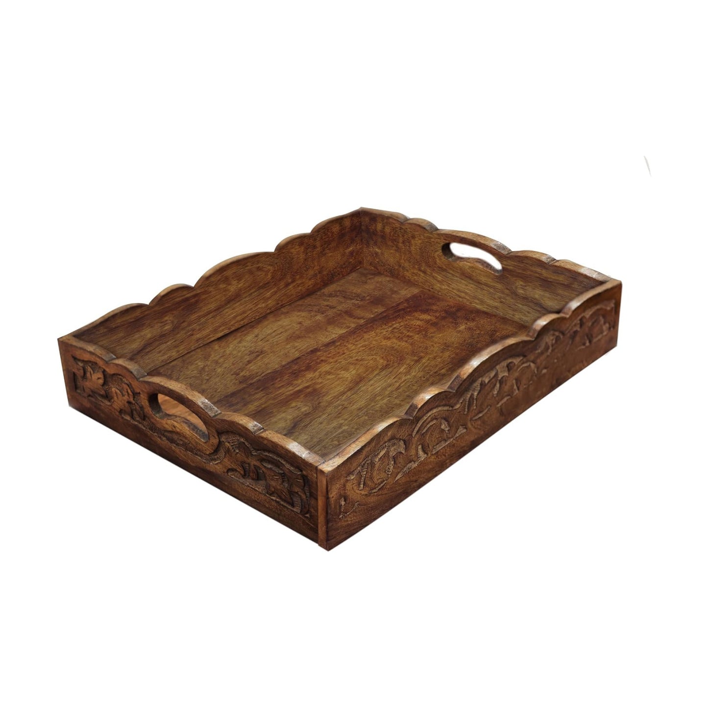 Rustic Wooden Food Tray / Natural