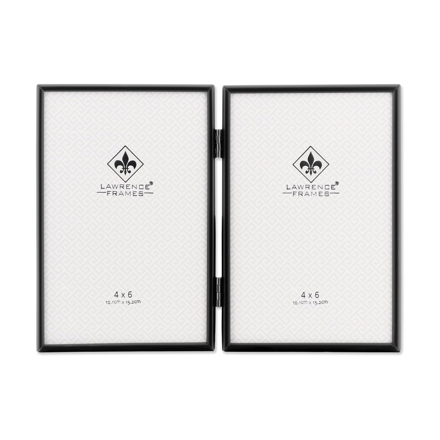Lawrence Frames Metal Frame, Simply, Black, 4x6 Double